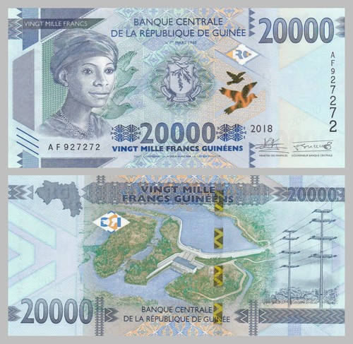 Guinea 20000 francs 2018 unz - 2018, unz.