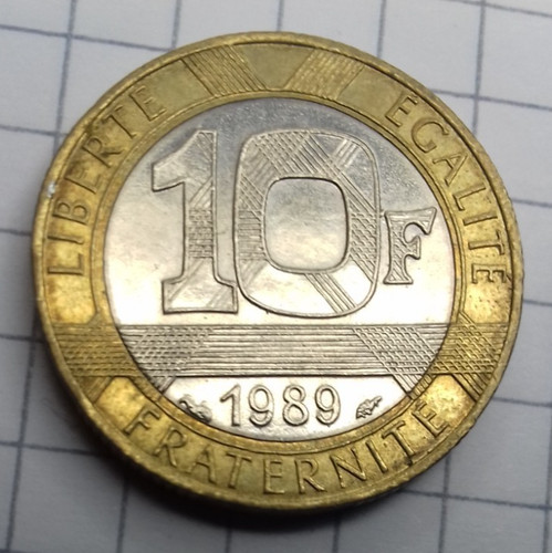 Frankreich francs 1989 - 10,