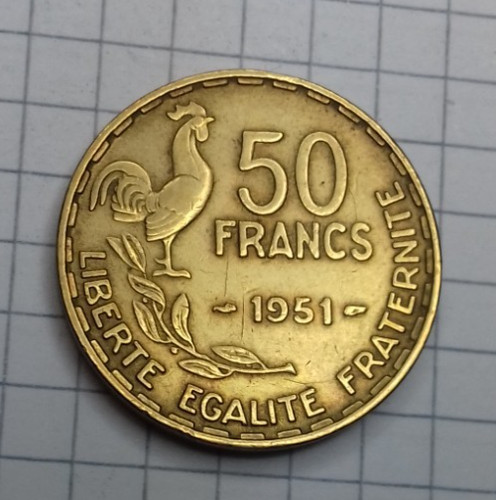 Frankreich francs 1951 - 50,