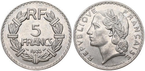 Frankreich france 5 - -, francs