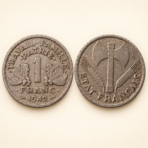 Frankreich franc 1942 - frankreich, 1