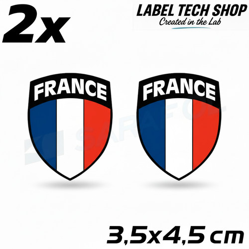 Frankreich aufkleber france - 2x,