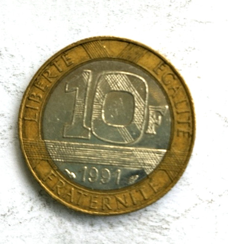 Frankreich francs 1991 - 10,
