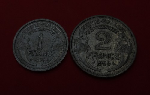 Frankreich 2 francs 1959 - +,
