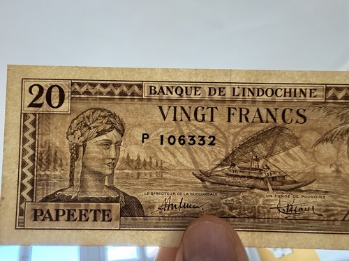 Francs banque de - 20,
