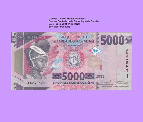 Guinea guinee 5000 francs - ,