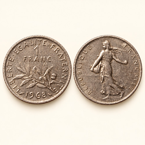 Frankreich franc 1968 - 1,