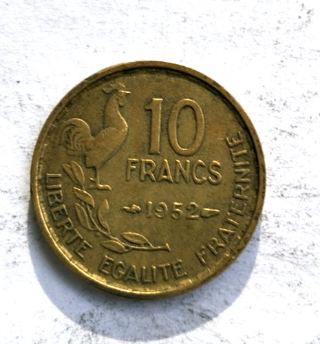 Frankreich francs 1952 - 10,