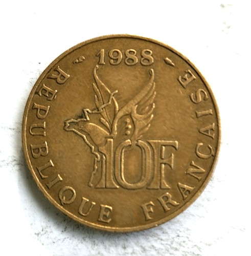 Frankreich francs 1988 - 10,