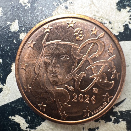 Frankreich eurocent münze - frankreich, 2-eurocent-münze