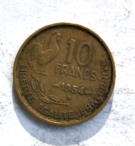 Frankreich francs 1954 b - 10,