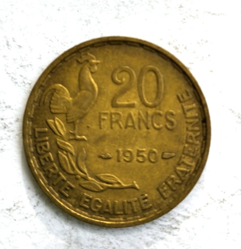 Frankreich francs 1950 - frankreich, 20